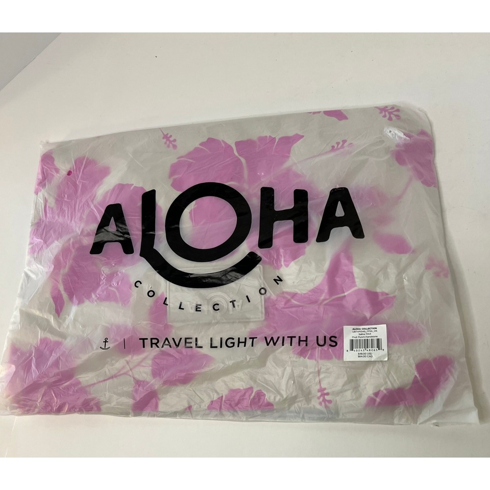 Aloha Collection Salina Max Fruit Punch Sandstone Travel Pouch 11 x 15" NWT